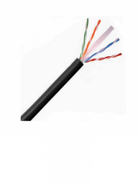 SAXXON OUTP6COP305NE SAXXON OUTP6COP305NE - Bobina de Cable UTP Cat6 100% Cobre/ 305 Metros/ Uso Exterior/ Cubierta LDPE/ 4 Pares/ Soporta Pruebas de Rendimiento/ Cumple con Estandares ISO / IEC 11801