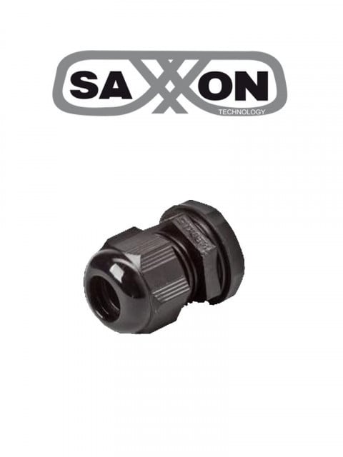 SAXXON TCE337023 SAXXON ACGBK - Glandula para proteccion de patchord de F.O. /Para proteccion de Cables de red y energia en gabinetes y barreras / Cableado en gabinetes / Color negro