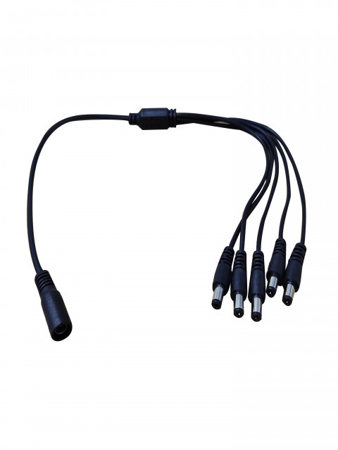 SAXXON TVN017008 SAXXON PSUWB08 - Divisor de Energia para 5 Camaras/ 1 Conector Hembra 5 Conectores Macho/ 2.1 mm/