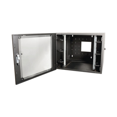 SIEMON WC2-P101-12 Gabinete de Pared Estandar de 19in Abatible de 12 UR 610 mm de Profundidad Color Negro