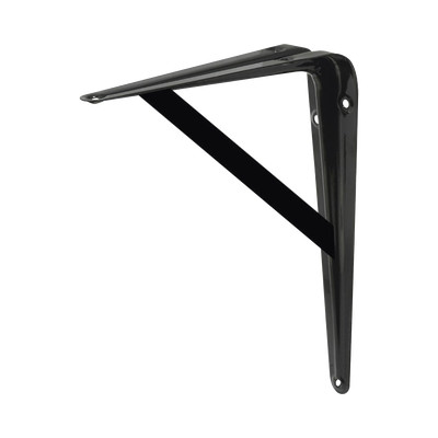 SURTEK SYS-137823 Mensula de Acero Reforzado 8" x 12" (20 x 30 cm)/Color Negro.