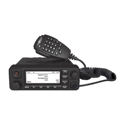 TX PRO TXM9600 Radio Digital Movil Doble Banda 136-174 MHz en VHF y 400-480 MHz en UHF incluye microfono con DTMF y accesorios de instalacion.