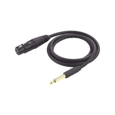 UGREEN 20721 Cable para Microfono Plug 6.35 mm (1/4 Inch) Macho a XLR Canon Hembra / Nucleo de Cobre / 5 Metros / Alta Calidad / Color Negro