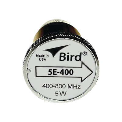 BIRD TECHNOLOGIES 5E-400 Elemento de 5 Watt en Linea 7/8" para Wattmetro BIRD 43 en Rango de Frecuencia de 400 a 800 MHz.