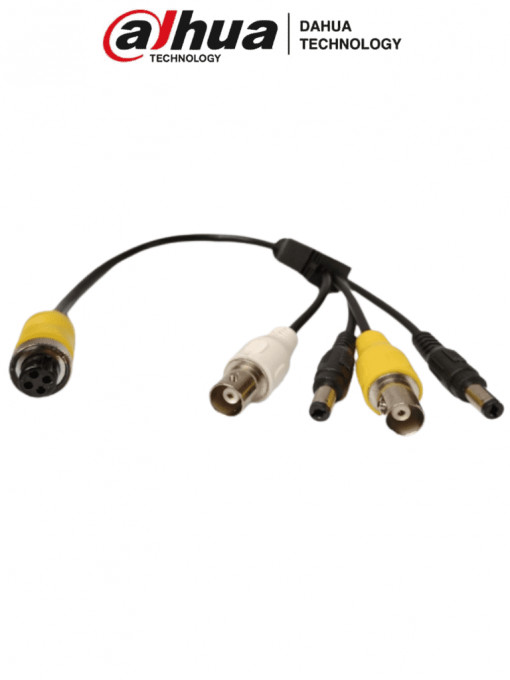 DAHUA DHT0390023 DAHUA MC-AM4-BNCFx2DC5.5Mx2 - Cable Adaptador con Conector Tipo Aviacion a BNC/ Para Conectar Camaras con Conector BNC a XVRs Dahua/ LoNuevo