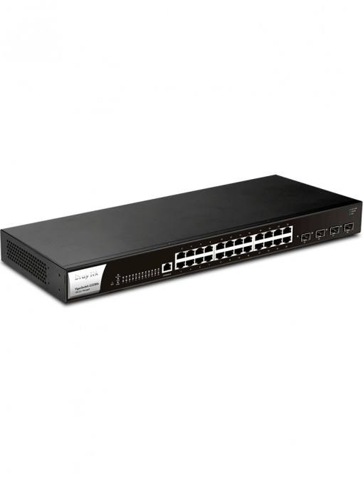 DRAYTEK Vigorswitch G2280x DrayTek Vigorswitch G2280x - Switch Gigabit Ethernet Administrable Capa 2/ 24 puertos Gigabit Ethernet/ 4 Puertos SFP & SFP/ Capacidad de switching hasta 128Gbps