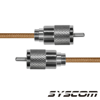 EPCOM INDUSTRIAL SUHF-142-UHF-30 Cable Coaxial RG-142/U de 30 cm con conectores UHF Macho a UHF Macho (PL-259).