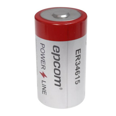 EPCOM POWERLINE ER-34615 Bateria de 3.6V a 19Ah Li-SOCI2 Tamano D ( Bateria no recargable )