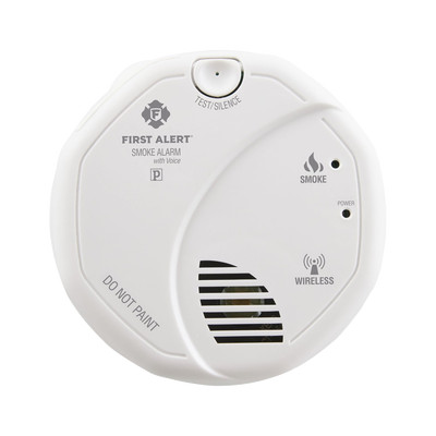 FIRST ALERT SA511B Alarma de humo inalambrica interconectada con ubicacion por voz a baterias
