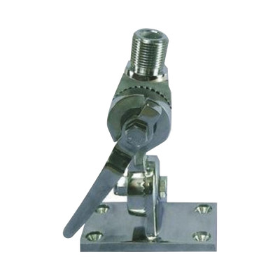GEMECO 101HD Montaje rotativo de acero inoxidable para uso pesado de 4 posiciones rosca estandar de 1-14 incluye tornillos de sujecion y base de plastico.