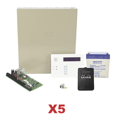 HONEYWELL HOME RESIDEO VISTA48KIT5/6160RF Kit de 5 Paneles VISTA48 con Bateria y Transformador