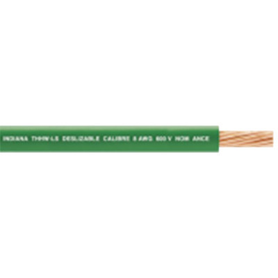 INDIANA SLY-316-GRN/100 Cable Electrico 16 awg color verde Conductor de cobre suave cableado. Aislamiento de PVC auto-extinguible.BOBINA de 100 MTS