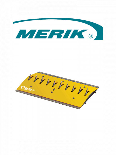 MERIK 12300PY MERIK 12300PY - Cobra seccion de picos poncha llantas de montaje en superficie / Tramo de 91cm / Color amarillo / No incluye biseles laterales
