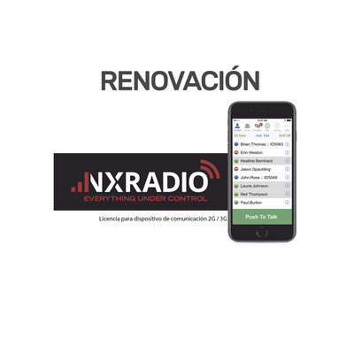 NXRADIO RENOVACIONNXRADIO Renovacion de Servicio Anual NXRadio para Dispositivos Android iOS Despacho en PC VEPG3 VEPG4