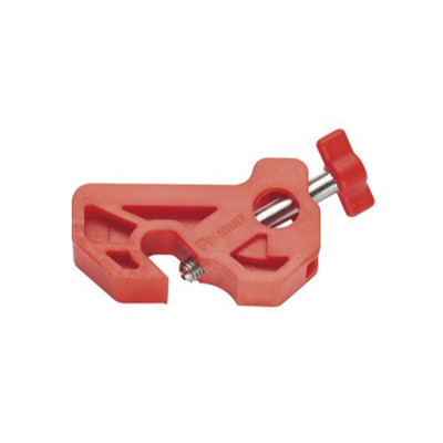 PANDUIT PSL-MCBNT Bloqueador de Interruptor Termomagnetico tipo Riel DIN o Mini Interruptor. Color rojo