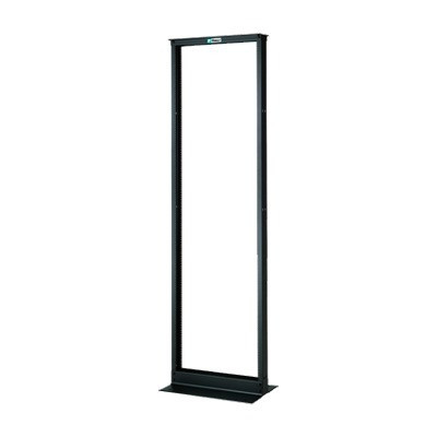 PANDUIT R2PS Rack de Dos Postes Estandar de 19 in Rieles Numerados y Roscados 12-24 Fabricado en Acero 45 Unidades de Rack Color Negro