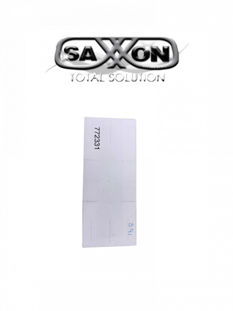 SAXXON AST151008 SAXXON THF02 - TAG De papel ADHERIBLE / Altas temperaturas / Compatible con Lectoras SAXR2656 & SAXR2657 / Folio Impreso