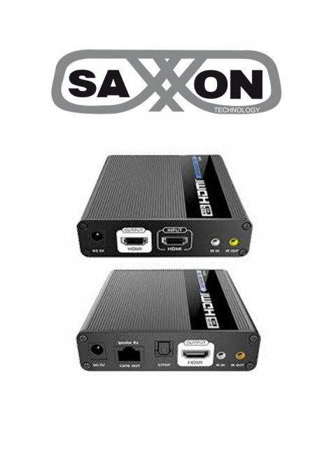 SAXXON LKV676E SAXXON LKV676E- Kit extensor de video HDMI/ Resolucion 4K/ 60 Hz/ Hasta 70 metros con Cat 6/ 6A/ 7/ Cero latencia/ Loop HDMI/ Soporta HDR/ ARC/ Transmision IR