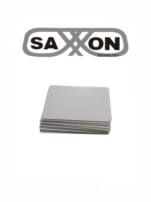 SAXXON SXN0980001 SAXXON SAXDUAL03 - Paquete de 10 TAG De PVC / UHF / ID / Compatible con Lectoras SAXR2656 & SAXR2657 / Lectoras de Proximidad 125 khz / EPC GEN2 / Folio Impreso