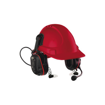 SENSEAR SM1PHWISDP01 Los unicos Protectores auditivos (intrinsecamente seguro) con doble proteccion de ruido con casco con comunicacion incorporada