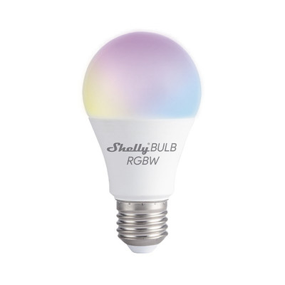 SHELLY SHELLYDUORGBW Foco inteligente con senal inalambrica WIFI / multi color RGBW/ uso de App Shelly/ AC 100-240V