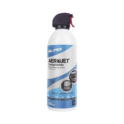 SILIMEX AEROJET-440 Removedor de polvo y residuos (aire comprimido) para limpieza de equipos electronicos 440 ml