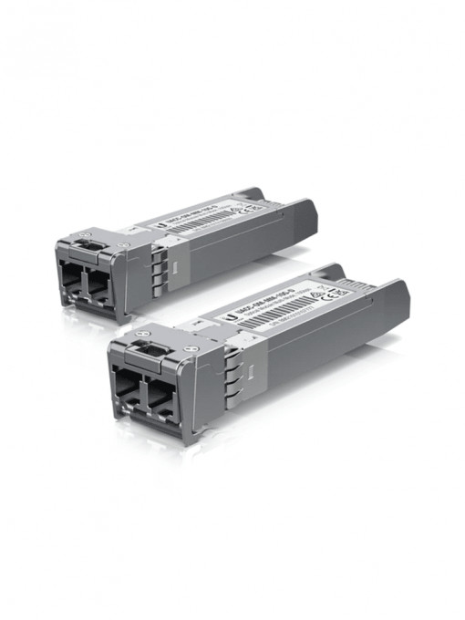 UBIQUITI UBI1880004 Ubiquiti UACC-OM-MM-10G-D-2- UFiber Modulo SFP 10G/ Transceptor MiniGibic MultiModo 10 Gbps/ Distancia de conexion 300m/ Conectores LC/ paquete de 2 piezas