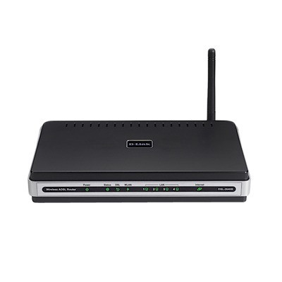 D-LINK DSL2730R Modem/Router ADSL Inalambrico de 4 puertos y facil configuracion.