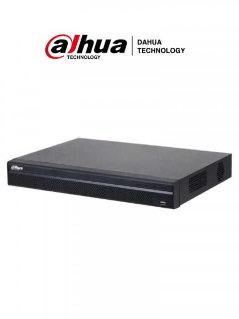 DAHUA DHI-NVR4216-4KS2/L DAHUA DHI-NVR4216-4KS2/L - NVR de 8 Megapixeles/ 4k/ 16 Canales IP/ Rendimiento de 160 Mbps/ Smart H.265/ 2 Bahias de Discos Duros/ 4&2 E&S de Alarmas/ HDMI&VGA/ Soporta Cama
