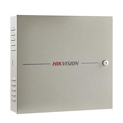 HIKVISION DS-K2604T Controlador de Acceso / 4 Puerta / 8 Lectores Huella y Tarjeta / Integracion con Video / 100 000 Tarjetas / Incluye Gabinete y Fuente de Alimentacion 12Vcc/8A / Soporta bateria de