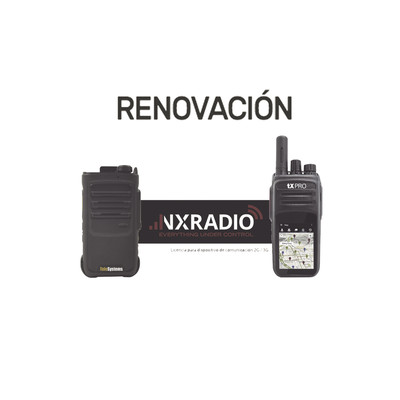 NXRADIO RENOVACIONNXRADIOTERMINAL Renovacion de Servicio Anual NXRadio para Terminales NXPOC130 RG360 y M5