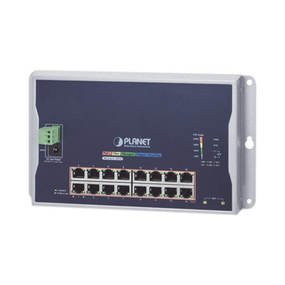 PLANET WGS-4215-16P2S Switch Industrial Administrable Capa 2 de Pared 16 Puertos PoE 802.3at Gigabit y 2 Puertos SFP