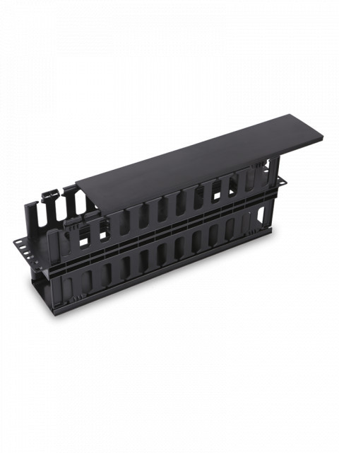 SAXXON J606-10 SAXXON J60610 - Organizador de cable horizontal para rack / Doble lado / Plastico / 2U