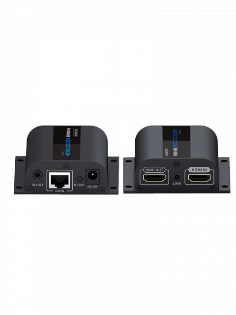 SAXXON SXN446002 SAXXON LKV372PRO- Kit extensor de video HDMI/ Resolucion 1080p/ CAT 6/ 6A Cobre / Hasta 50 metros/ Loop HDMI en transmisor/ Transmisor IR/ Plug and play
