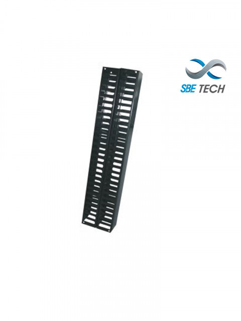 SBE TECH SBE-OV40UR SBE TECH SBE-OV40UR - Organizador de cable vertical frontal y posterior de 40 UR para rack de 7 ft