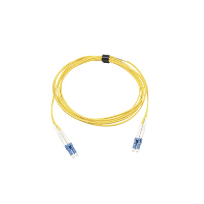 SIEMON FJ2-LCULCUL-10 Jumper de Fibra Optica Monomodo (OS2) XGLO Riser LC/UPC-LC/UPC Duplex OFNR Color Amarillo 10 Metros