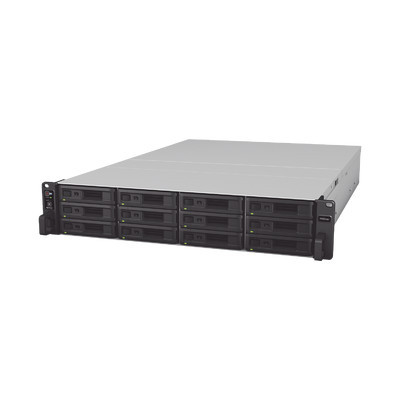 SYNOLOGY RS3621XSPLUS Servidor NAS para Rack (2 U) de 12 Bahias (Expandible a 36 Bahias) / Hasta 648 TB / 8 GB RAM / Servicio Nube Gratis (P2P) / Administracion Remota y Respaldo Programado