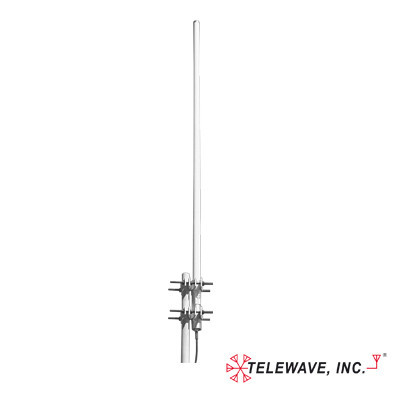 TELEWAVE INC ANT450F-10 Antena Base Fibra de Vidrio 430-475 MHz 10 dB 45 MHz de Ancho de Banda 500 Watt N Hembra.