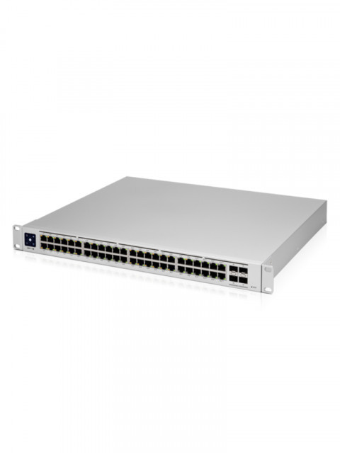 UBIQUITI NETWORKS USW-PRO-48-POE UniFi Switch USW-Pro-48-POE Gen2 Capa 3 de 48 puertos PoE 802.3at/bt 4 puertos 1/10G SFP 600W pantalla informativa