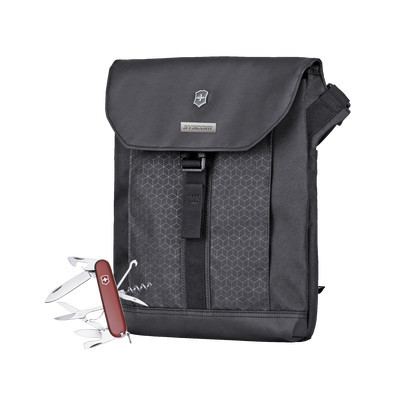 VICTORINOX 13703T7U Paquete Victorinox de Mochila ADVENTURE TRAVELER DELUXE y Navaja CLIMBER de 14 Funciones