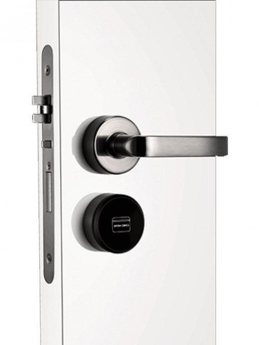 ZKTECO LH7500R ZKTECO LH7500R- Cerradura derecha para hotel / MIFARE 13.56 Mhz / Aleacion de Zinc