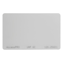 AccessPRO ACCESS-CARD-EPC Tag UHF tipo Tarjeta para lectoras de largo alcance 900 MHZ / EPC GEN 2 / ISO 18000 6C / No imprimible / NO incluye porta tarjeta
