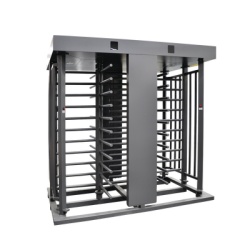 AccessPRO XT-200-C Torniquete Doble / Cuerpo Completo / Interior/Exterior / 100% Acero con Pintura Gris / EJE CENTRAL con Pintura Gris / Acabado de Lujo / Alto Trafico