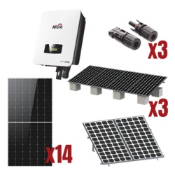 AFORE HNS8000TLKIT1 Kit Solar Interconexion / 8kW 220Vca / Inversor AFORE / Montaje Incluido