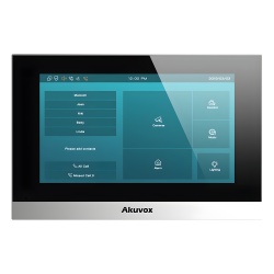AKUVOX C313WB Monitor Color Plata Linux / Pantalla Touch de 7 Pulgadas / SIP / POE / WIFI / Compatible con Frentes de Calle Akuvox