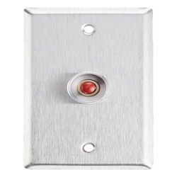 ALARM CONTROLS-ASSA ABLOY RP26 Boton de Panico con Placa en Acero Inoxidable/ N.O.