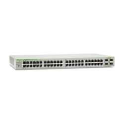 ALLIED TELESIS AT-GS950/48PS-10 Switch PoE+ Gigabit WebSmart de 48 puertos 10/100/1000 Mbps (24 Puertos PoE) + 4 puertos gigabit SFP (Combo) 370 W