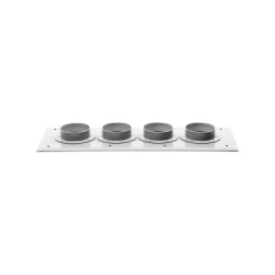 ANDREW 204-6734 Placas Pasamuro con Capacidad de 4 Botas de 4