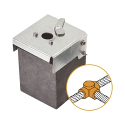 APLICACIONES TECNOLOGICAS ATW40/W40/TH Conector Tipo T de Laton / Cable 50-70 mmÂ² (1/0-2/0 AWG) / Alta Conductividad / Resistente a Corrosion / Union Segura