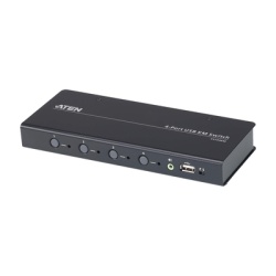 ATEN CS724KM Switch KM USB| 4 Puertos | Boundless Switching | RS232 | Controla 4 Computadoras con 1 Teclado/Mouse